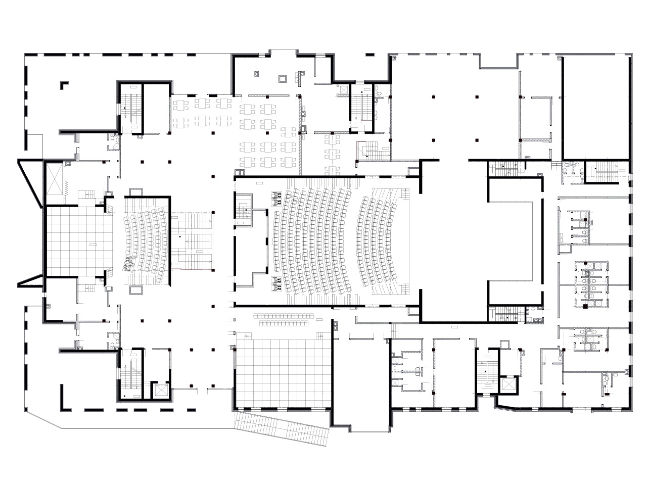 Планировка зрительных залов (2 этаж)